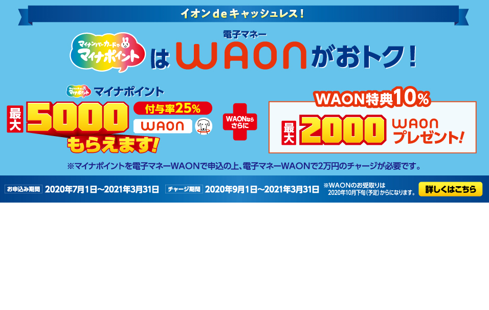 情報ファイル／イオン／全国のイオン店舗にて「マイナポイント」の予約・申し込みを開始 - 激流オンライン | 流通業界の国内・海外ニュース